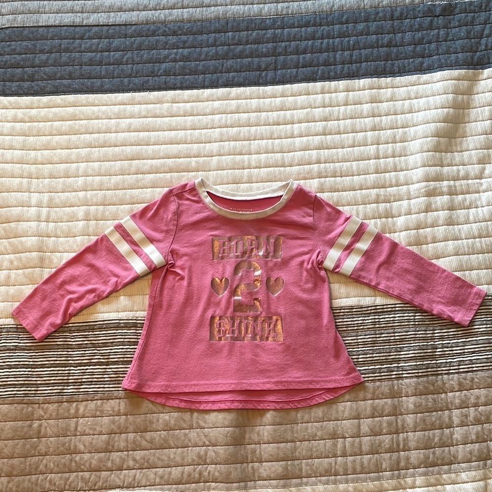 The Children’s Place  ‘Born to Shine’ Pink long sleeve shirt
